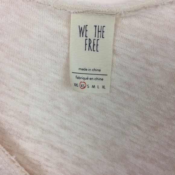 Free People Ombré Mixed Print Orange Top Sz XS - Picture 6 of 8